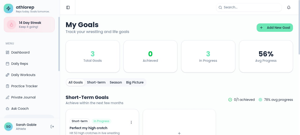 Set & Track Goals